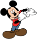 Mickey Mouse rolling up his sleeve