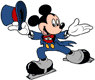 Mickey Mouse skating