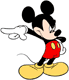 Angry Mickey Mouse pointing