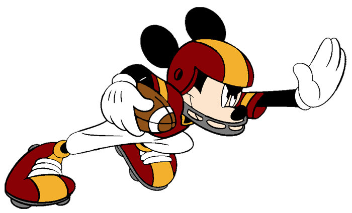 mickey mouse playing football clipart - photo #15