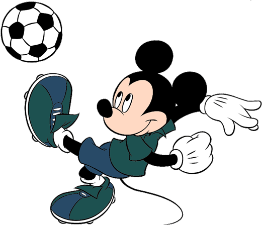 mickey mouse playing football clipart - photo #17