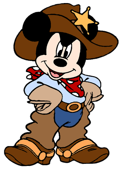mickey mouse cowboy clipart - photo #1