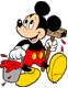 Mickey Mouse ready to paint