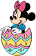 Minnie Mouse  inside an Easter egg