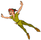 Peter Pan flying