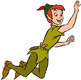 Peter Pan flying