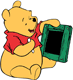 Winnie the Pooh drawing in chalk