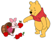 Winnie the Pooh, Piglet picking apples