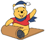 Winnie the Pooh sledding