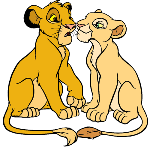 Výsledek obrázku pro clipart  nala and simba