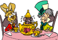 March Hare, Mad Hatter, Dormouse