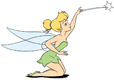 Tinker Bell waving her wand