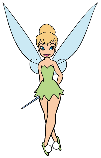 Tinkerbell Clipart ... Tinker Bell holding her wand ...