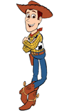 Woody with his arms crossed