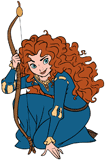 Princess Merida kneeling