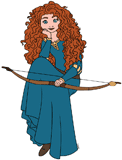 Merida posing with her bow