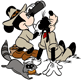 Mickey, Goofy on safari