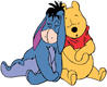 Pooh, Eeyore sleeping