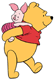 Pooh carrying Piglet