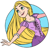 Rapunzel smiling playfully
