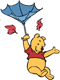Winnie the Pooh, umbrella