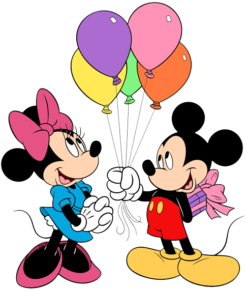 mickey mouse with balloons clipart - photo #37