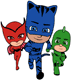 Gekko, Catboy, Owlette running