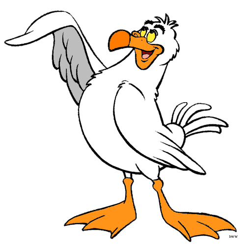 free clip art seagull cartoon - photo #46