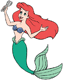 Ariel holding spoons