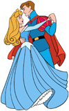 Prince Phillip and Aurora dancing