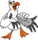 Scuttle smiling