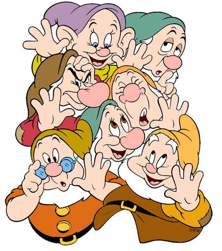 clip art snow white and the seven dwarfs - photo #10