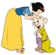 Snow White kissing Dopey