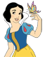 Snow White, butterfly