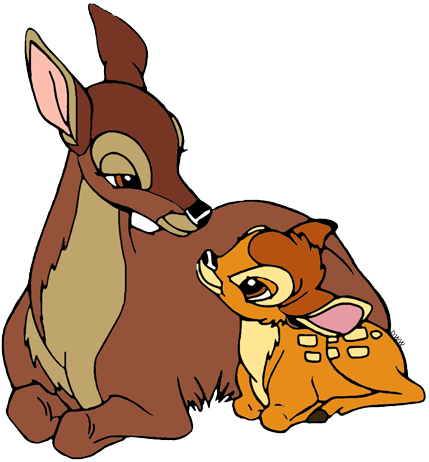 Bambi and his Mother Clip Art | Disney Clip Art Galore