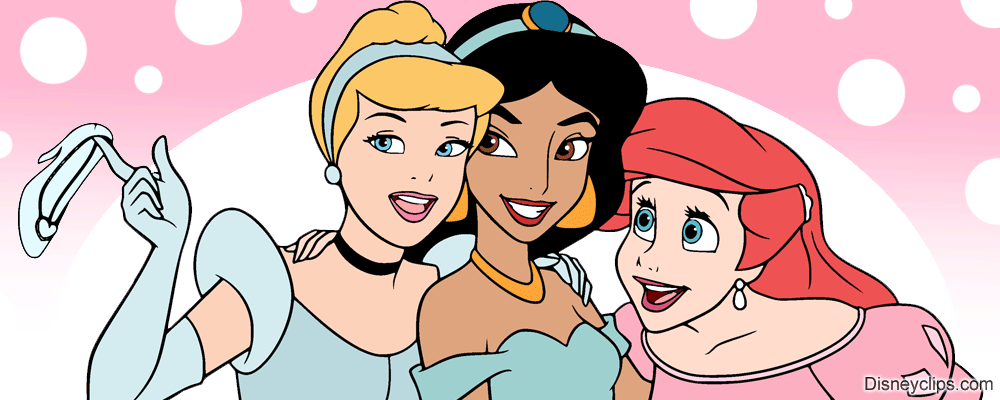 Disney Princesses Cinderella, Jasmine & Ariel