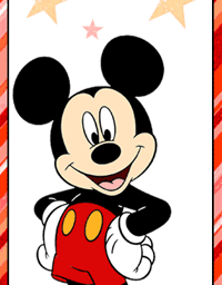 Mickey Mouse bookmark