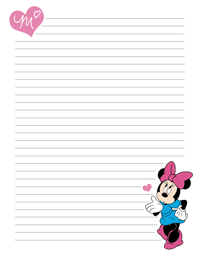 Minnie Mouse stationery