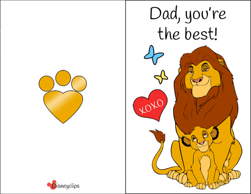 Printable Father's Day card