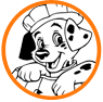 Dalmatian puppy coloring page