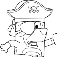 Bluey coloring page