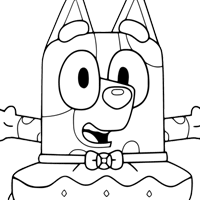 Bluey coloring page