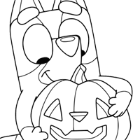 Bluey coloring page