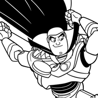 Buzz Lightyear Halloween coloring page