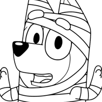 Bluey coloring page