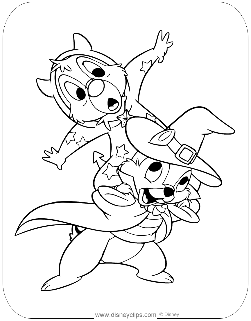Disney Halloween Coloring Pages 20   Disneyclips.com