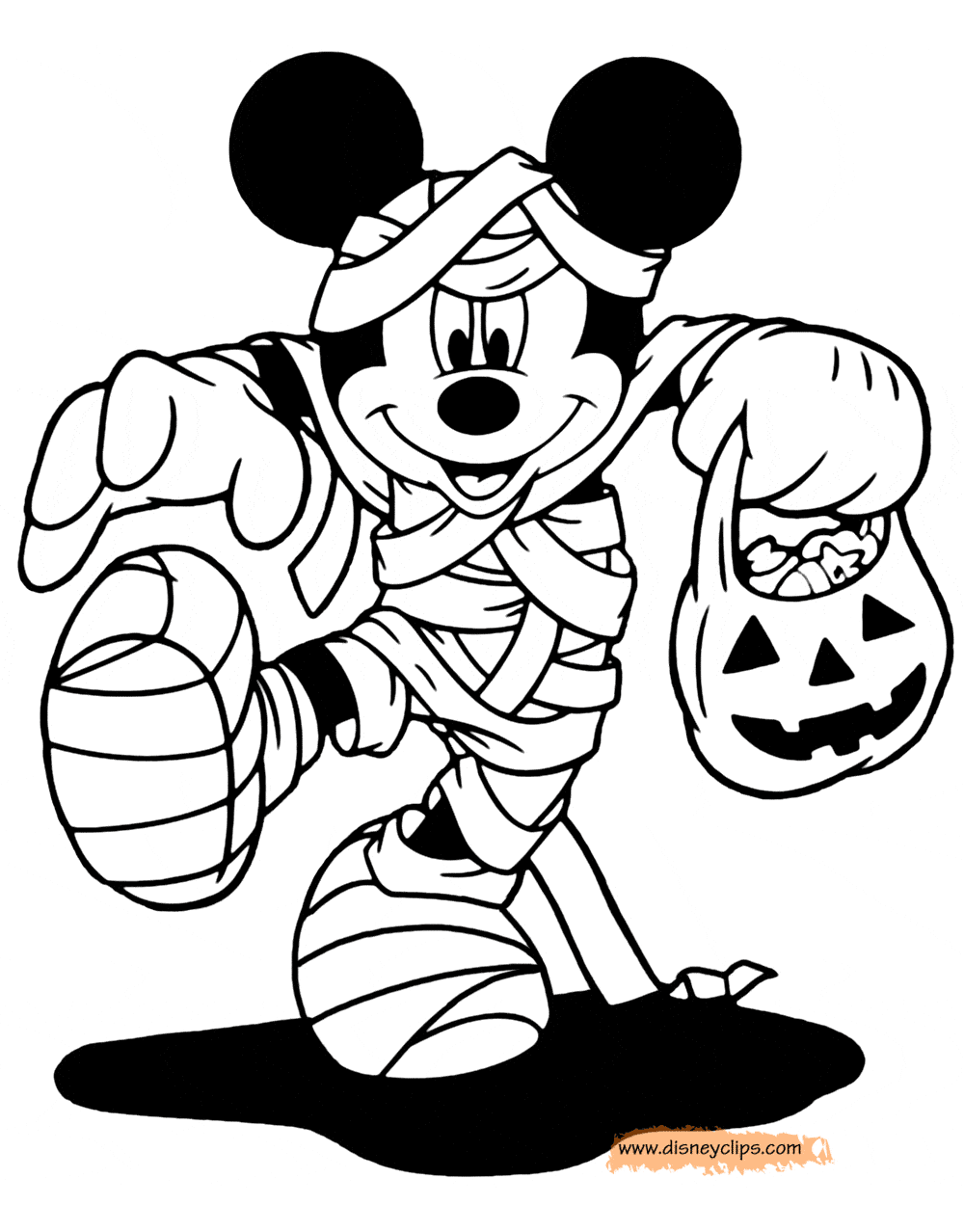Disney Halloween Coloring Pages (2) | Disneyclips.com
