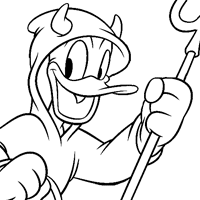 Donald Duck coloring page