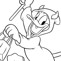 Donald Duck coloring page