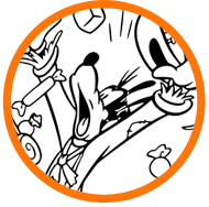 Goofy Halloween coloring page